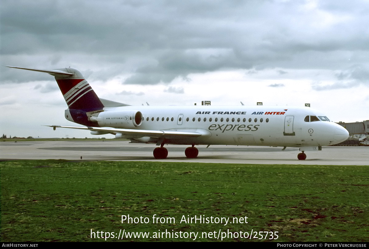 Aircraft Photo of F-GLIX | Fokker 70 (F28-0070) | Air France Express | AirHistory.net #25735