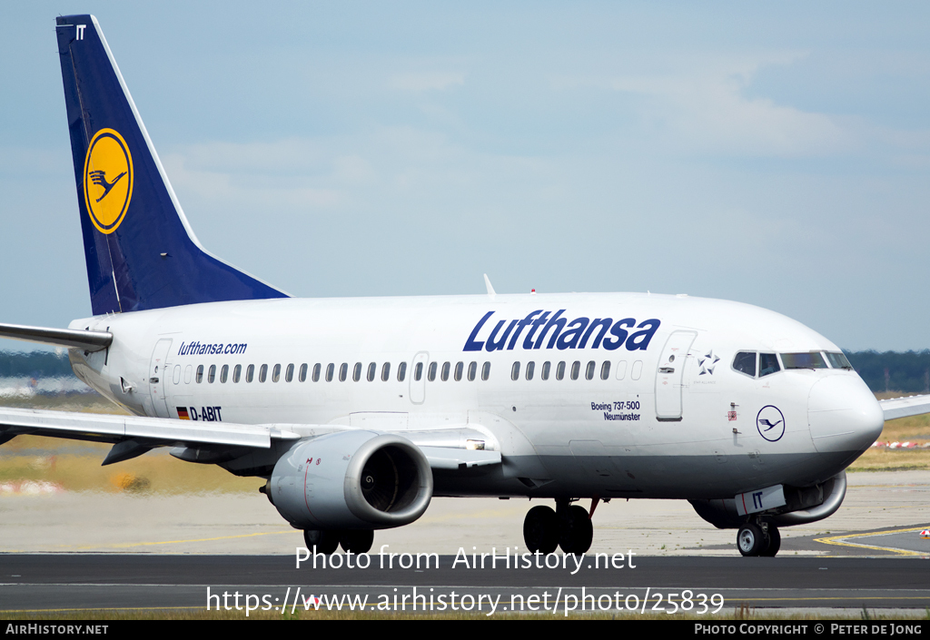 Aircraft Photo of D-ABIT | Boeing 737-530 | Lufthansa | AirHistory.net #25839