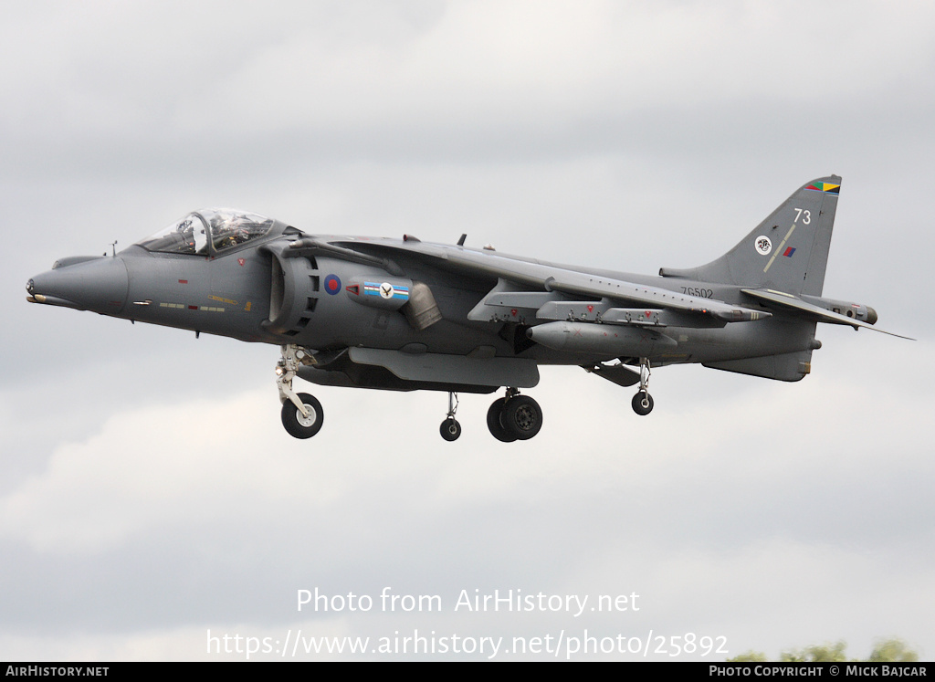 Aircraft Photo of ZG502 | British Aerospace Harrier GR9 | UK - Air Force | AirHistory.net #25892