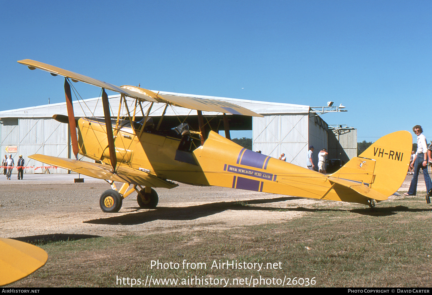 Aircraft Photo of VH-RNI | De Havilland D.H. 82A Tiger Moth | Royal Newcastle Aero Club | AirHistory.net #26036