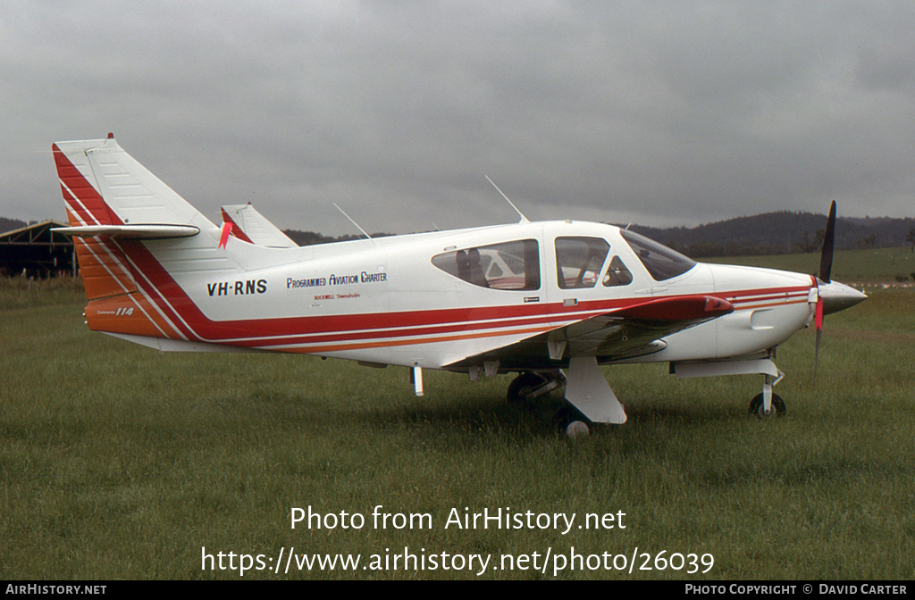 Aircraft Photo of VH-RNS | Rockwell Commander 114 | Programmed Aviation Charter | AirHistory.net #26039