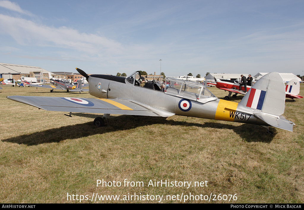 Aircraft Photo of G-ULAS / WK517 | De Havilland DHC-1 Chipmunk Mk22 | UK - Air Force | AirHistory.net #26076