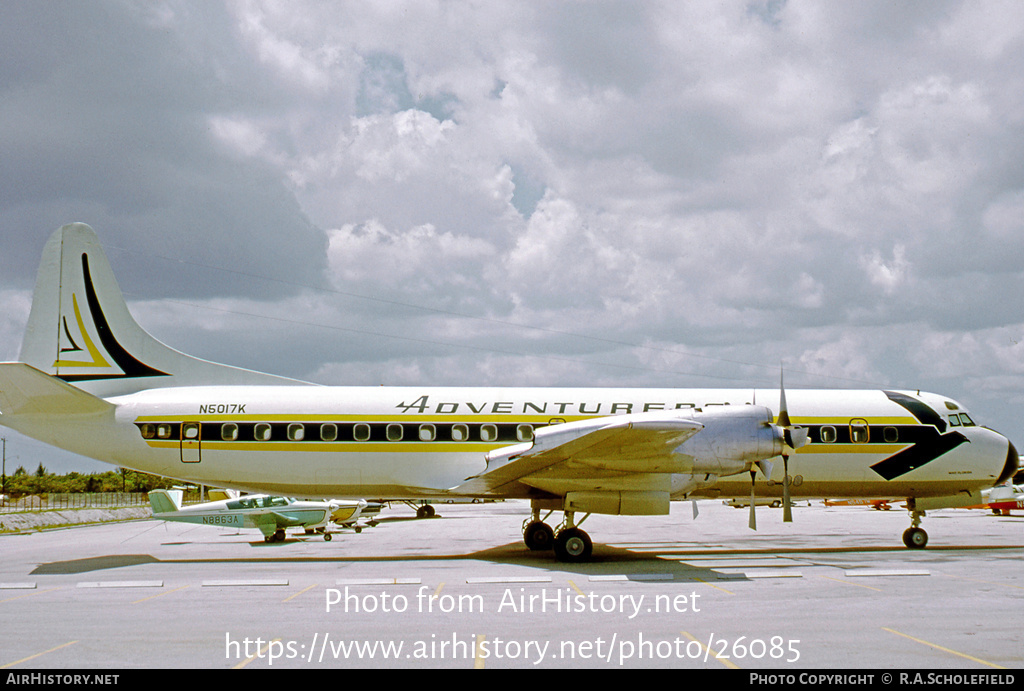 Aircraft Photo of N5017K | Lockheed L-188A Electra | Adventurers Travel Club | AirHistory.net #26085