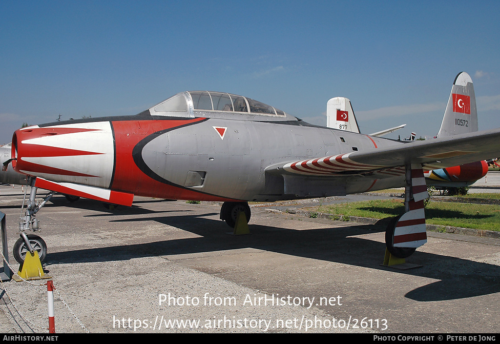 Aircraft Photo of 51-10572 / 110572 | Republic F-84G Thunderjet | Turkey - Air Force | AirHistory.net #26113