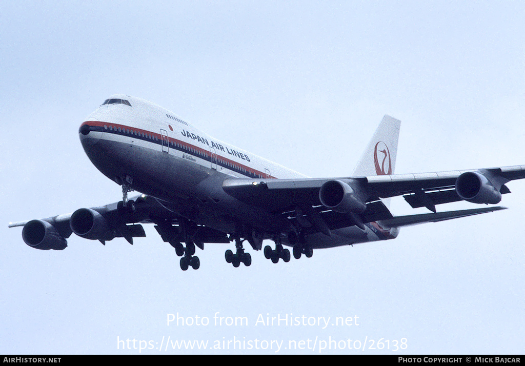 Aircraft Photo of JA8140 | Boeing 747-246B | Japan Air Lines - JAL | AirHistory.net #26138