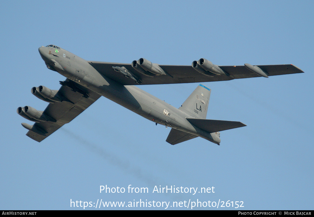 Aircraft Photo of 60-0012 / AF60-012 | Boeing B-52H Stratofortress | USA - Air Force | AirHistory.net #26152