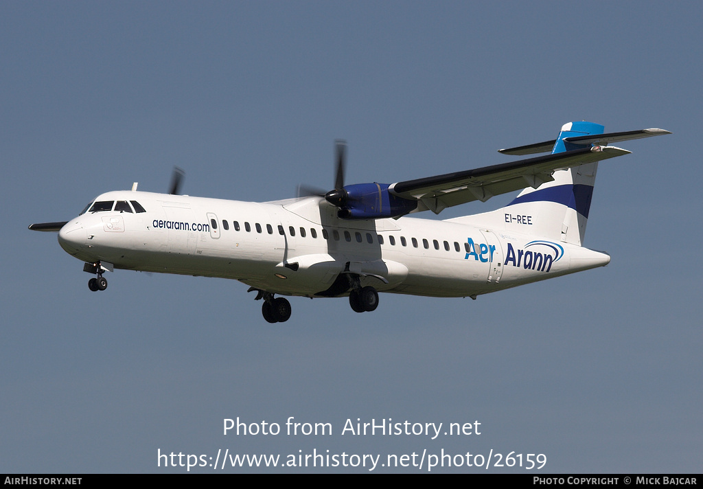 Aircraft Photo of EI-REE | ATR ATR-72-202 | Aer Arann | AirHistory.net #26159