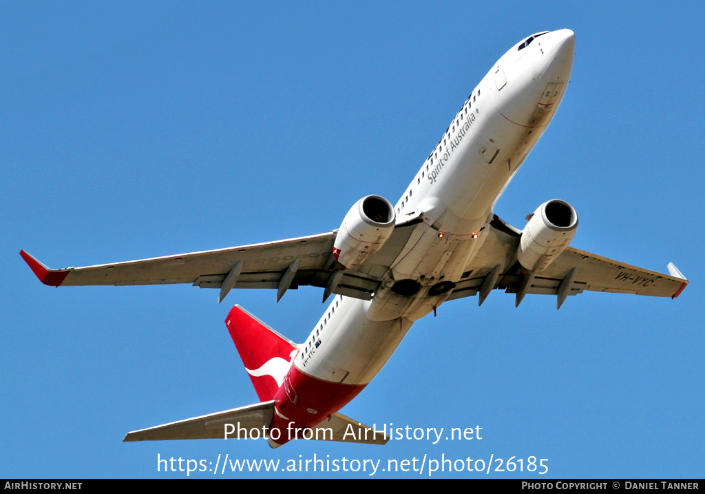 Aircraft Photo of VH-VYC | Boeing 737-838 | Qantas | AirHistory.net #26185