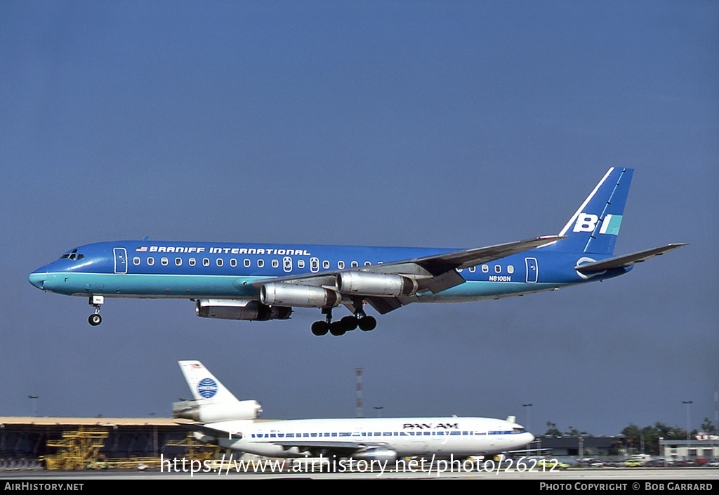 Aircraft Photo of N810BN | McDonnell Douglas DC-8-62 | Braniff International Airways | AirHistory.net #26212