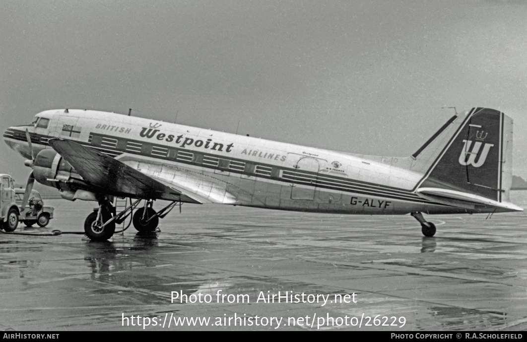 Aircraft Photo of G-ALYF | Douglas C-47A Skytrain | British Westpoint Airlines | AirHistory.net #26229