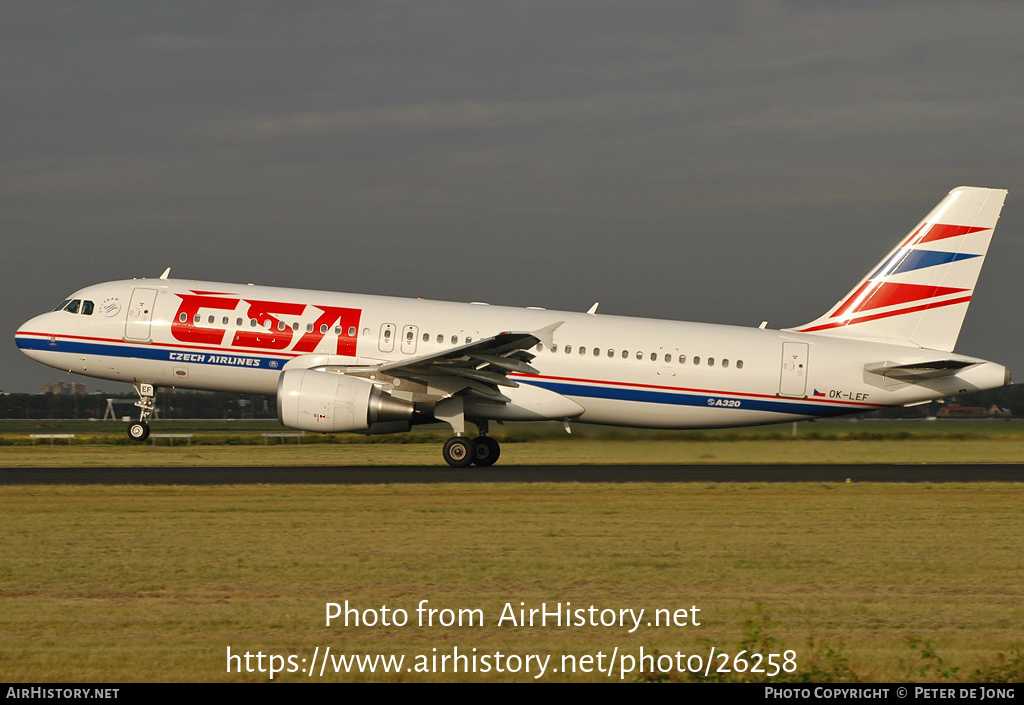 Aircraft Photo of OK-LEF | Airbus A320-214 | ČSA - Czech Airlines | AirHistory.net #26258