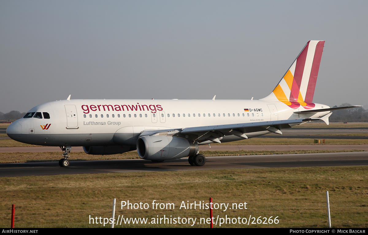 Aircraft Photo of D-AGWC | Airbus A319-132 | Germanwings | AirHistory.net #26266