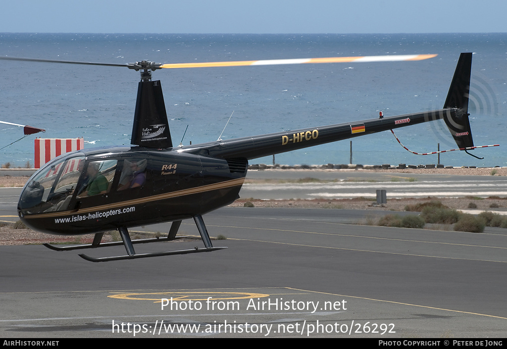 Aircraft Photo of D-HFCO | Robinson R-44 Raven II | Islas Helicopters | AirHistory.net #26292