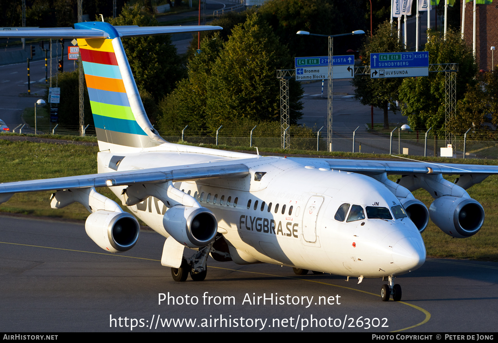 Aircraft Photo of SE-DJN | British Aerospace Avro 146-RJ85 | BRA - Braathens Regional Airlines | AirHistory.net #26302