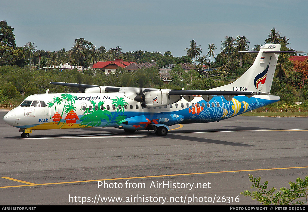 Aircraft Photo of HS-PGA | ATR ATR-72-500 (ATR-72-212A) | Bangkok Airways | AirHistory.net #26316