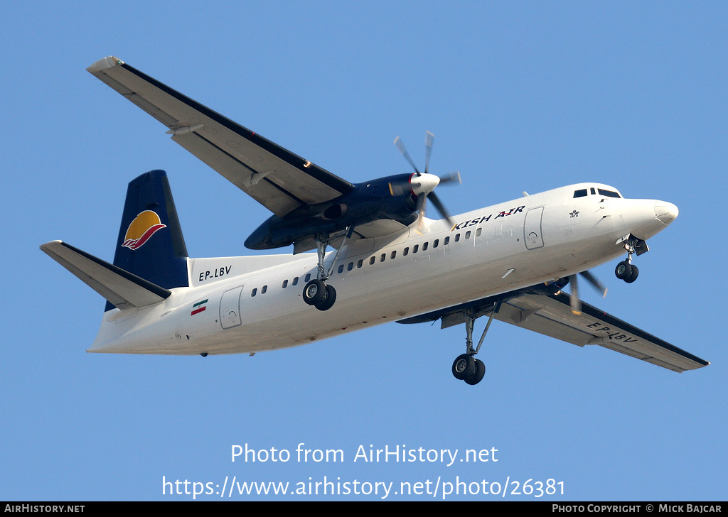 Aircraft Photo of EP-LBV | Fokker 50 | Kish Air | AirHistory.net #26381