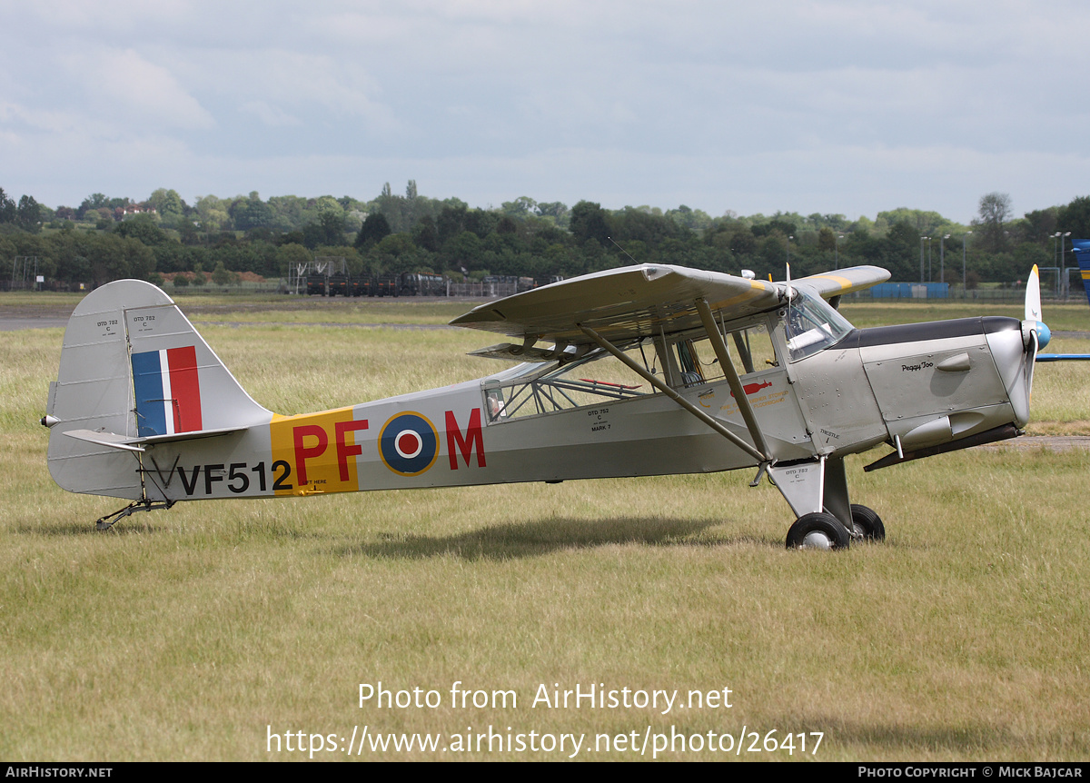 Aircraft Photo of G-ARRX / VF512 | Beagle Auster 6A Tugmaster | UK - Air Force | AirHistory.net #26417