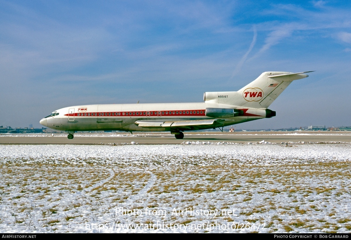 Aircraft Photo of N9516T | Boeing 727-180C | Trans World Airlines - TWA | AirHistory.net #26472