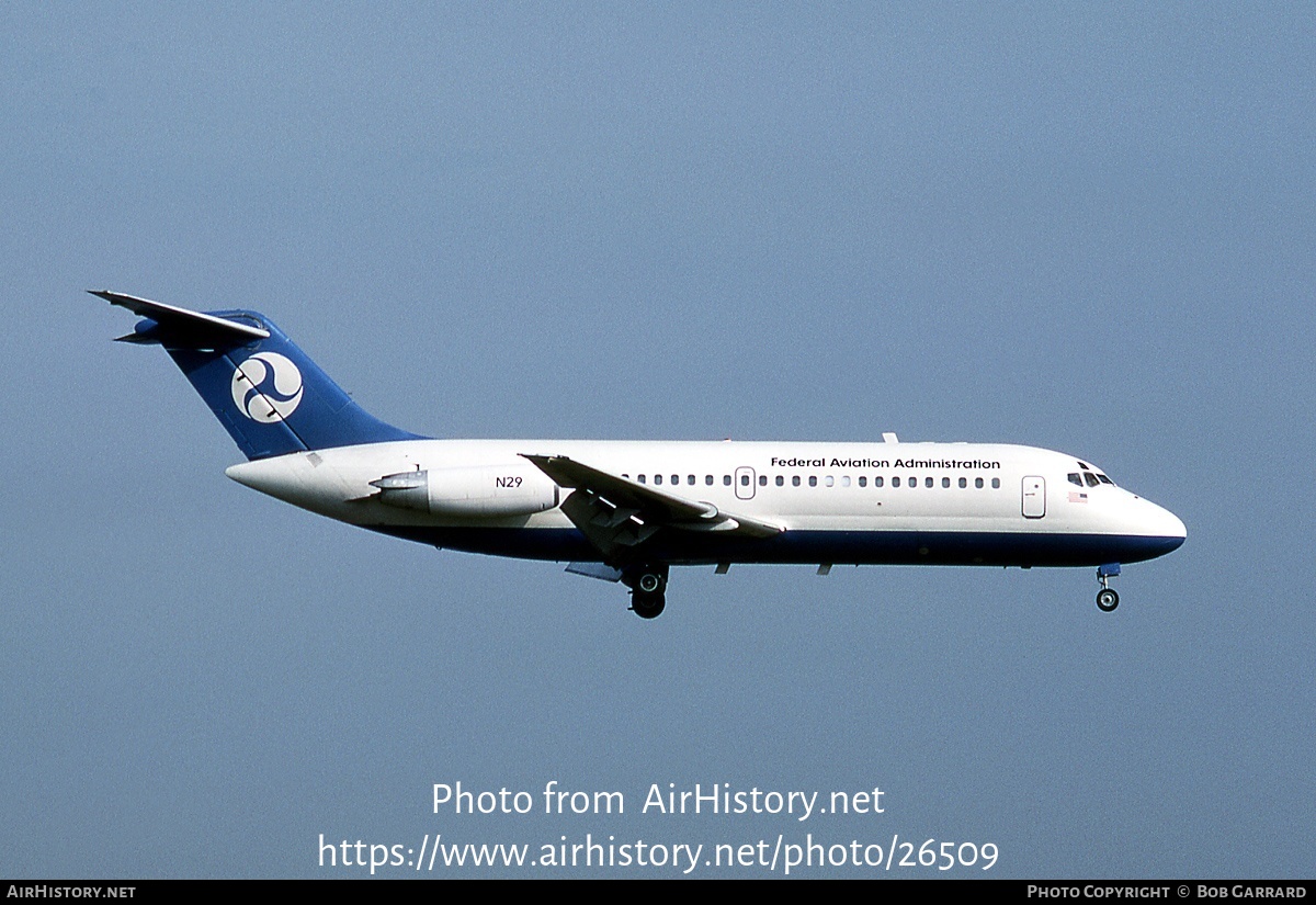 Aircraft Photo of N29 | Douglas DC-9-15 | FAA - Federal Aviation Administration | AirHistory.net #26509