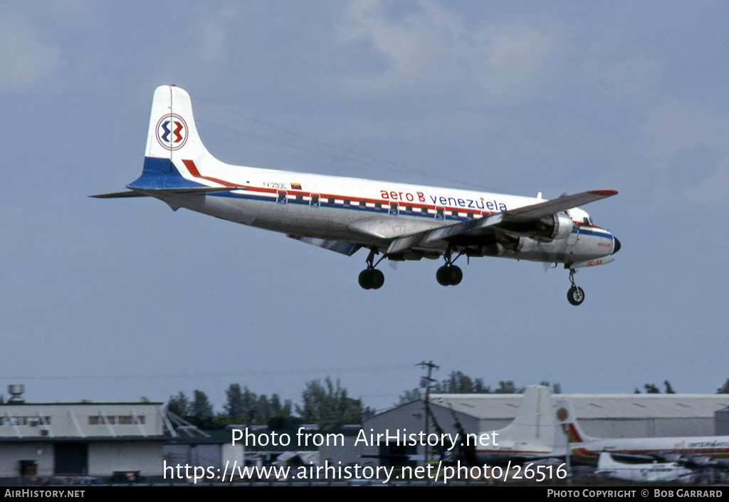 Aircraft Photo of YV-293C | Douglas DC-6A | Aero B Venezuela | AirHistory.net #26516