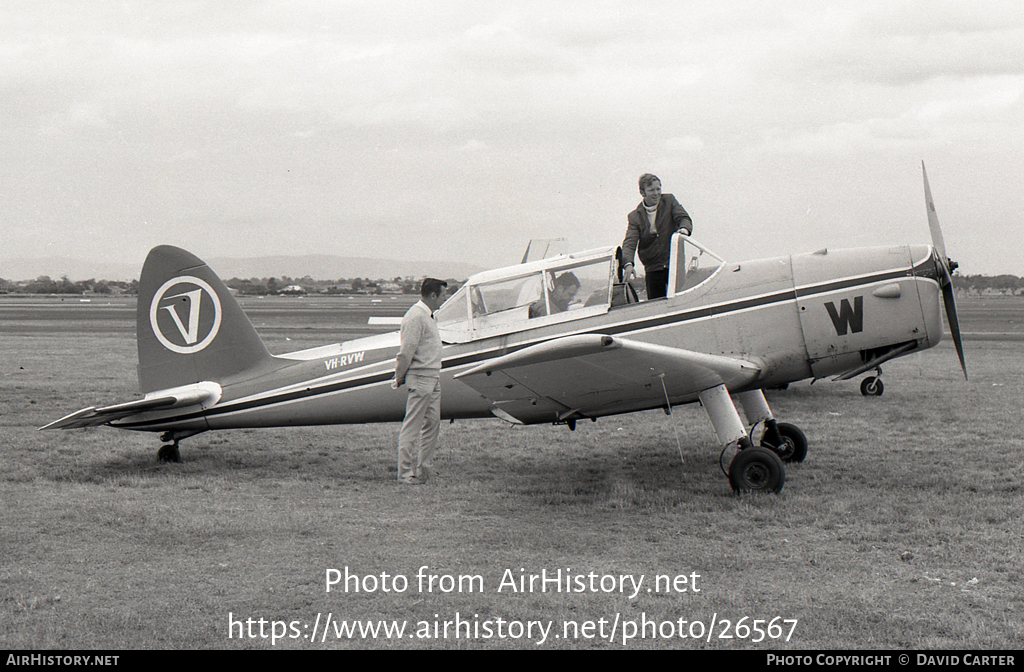 Aircraft Photo of VH-RVW | De Havilland DHC-1 Chipmunk T10 | Royal Victorian Aero Club | AirHistory.net #26567