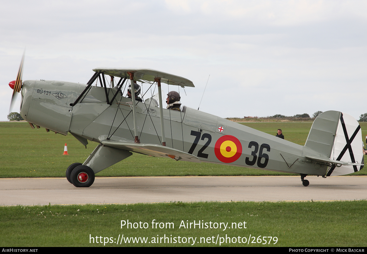 Aircraft Photo of G-CDJU | CASA 1.131E Jungmann | Spain - Air Force | AirHistory.net #26579