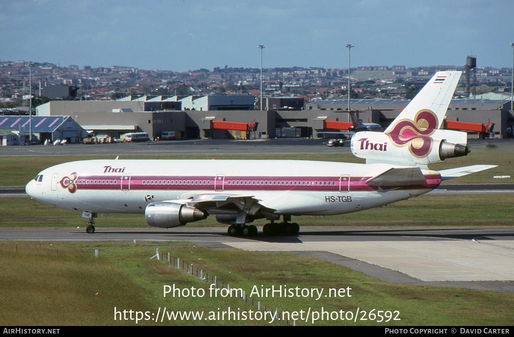 Aircraft Photo of HS-TGB | McDonnell Douglas DC-10-30 | Thai Airways International | AirHistory.net #26592