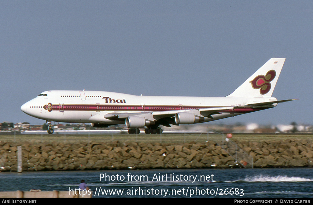 Aircraft Photo of HS-TGD | Boeing 747-3D7 | Thai Airways International | AirHistory.net #26683