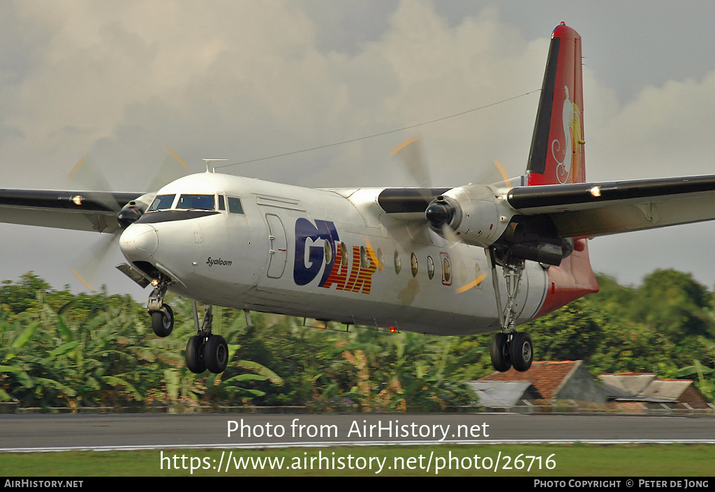 Aircraft Photo of PK-LTP | Fokker F27-500 Friendship | GT Air | AirHistory.net #26716