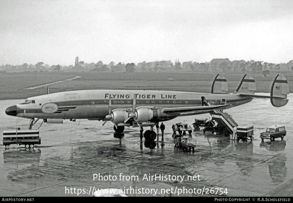 Aircraft Photo of N45515 | Lockheed L-1049H Super Constellation | Flying Tiger Line | AirHistory.net #26754