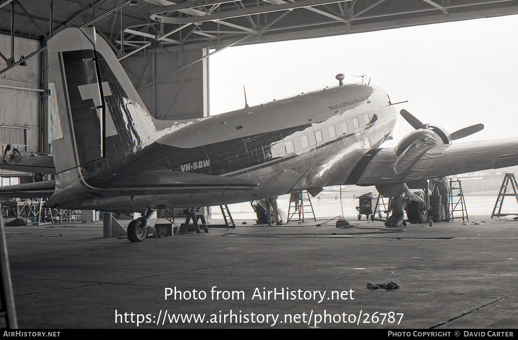 Aircraft Photo of VH-SBW | Douglas DC-3(C) | Trans-Australia Airlines - TAA | AirHistory.net #26787