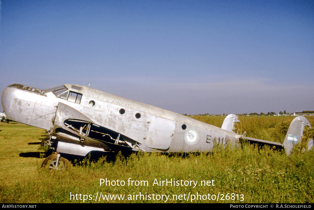 Aircraft Photo of E-117 | Beech AT-11 Kansan | Argentina - Air Force | AirHistory.net #26813