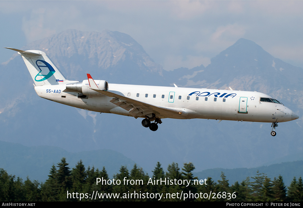 Aircraft Photo of S5-AAD | Bombardier CRJ-200LR (CL-600-2B19) | Adria Airways | AirHistory.net #26836