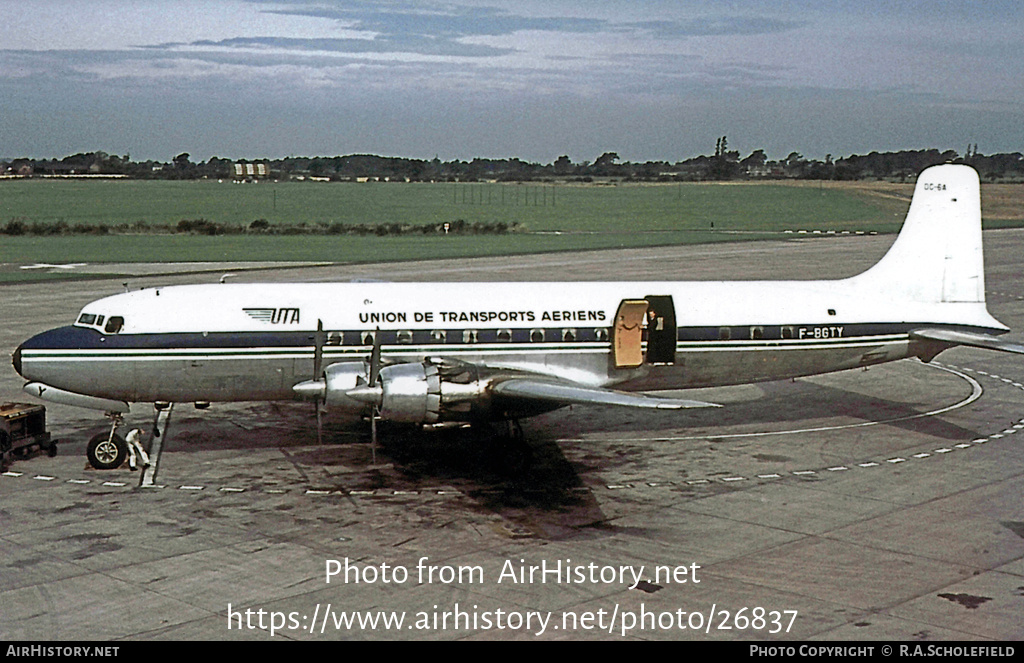 Aircraft Photo of F-BGTY | Douglas DC-6A | UTA - Union de Transports Aériens | AirHistory.net #26837
