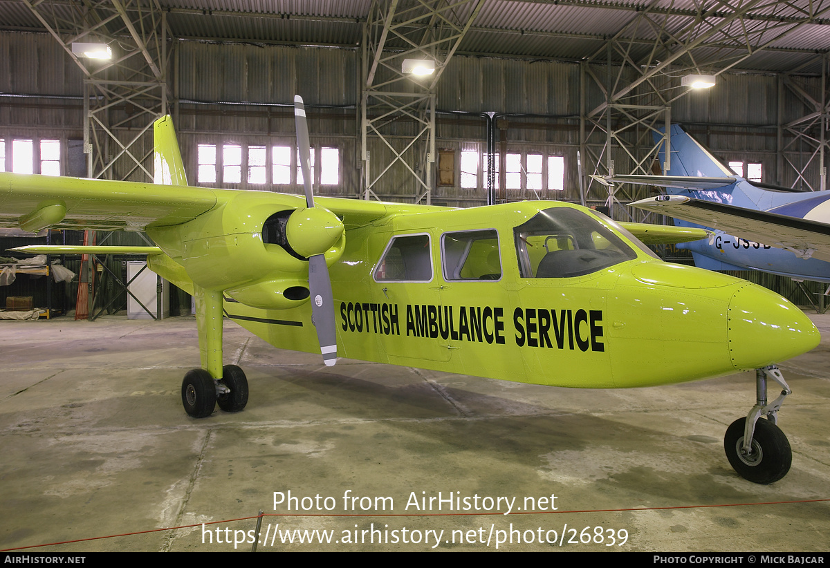 Aircraft Photo of G-BELF | Britten-Norman BN-2A-26 Islander | Scottish Ambulance Service | AirHistory.net #26839