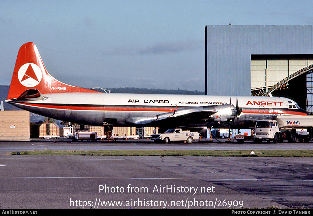 Aircraft Photo of VH-RMB | Lockheed L-188A(F) Electra | Ansett Airlines of Australia Air Cargo | AirHistory.net #26909