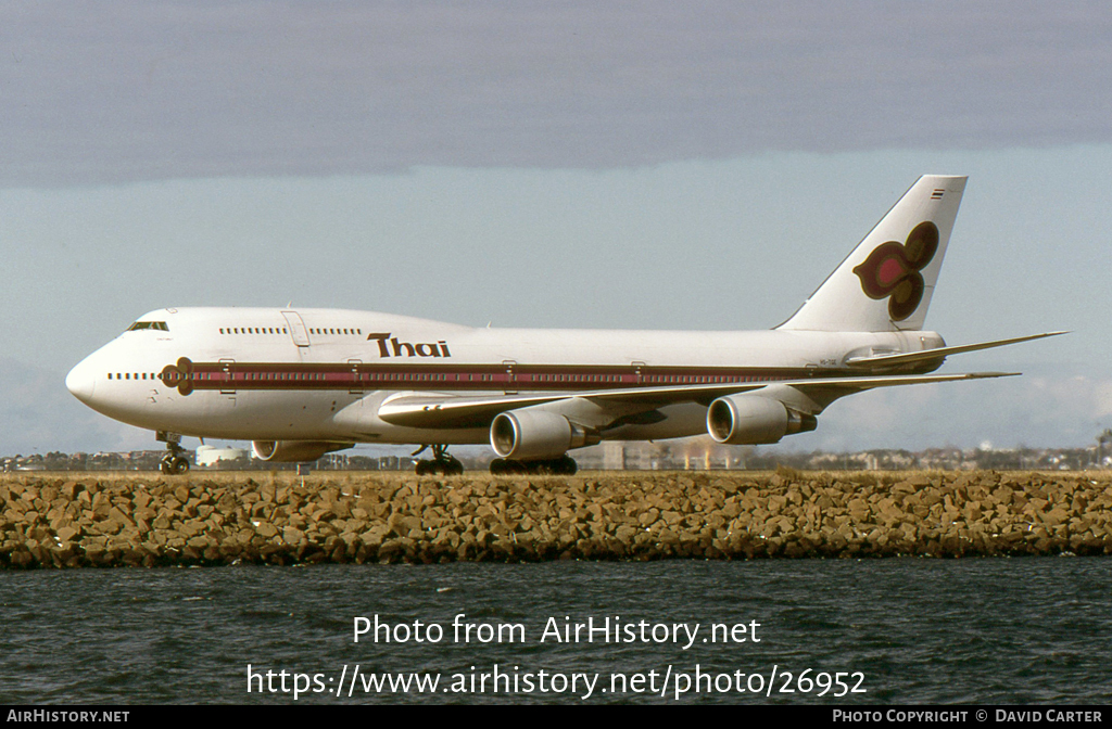 Aircraft Photo of HS-TGE | Boeing 747-3D7 | Thai Airways International | AirHistory.net #26952