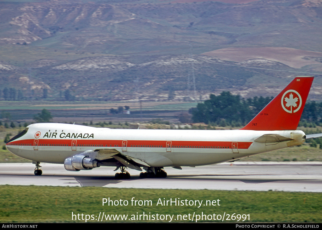 Aircraft Photo of CF-TOA | Boeing 747-133 | Air Canada | AirHistory.net #26991