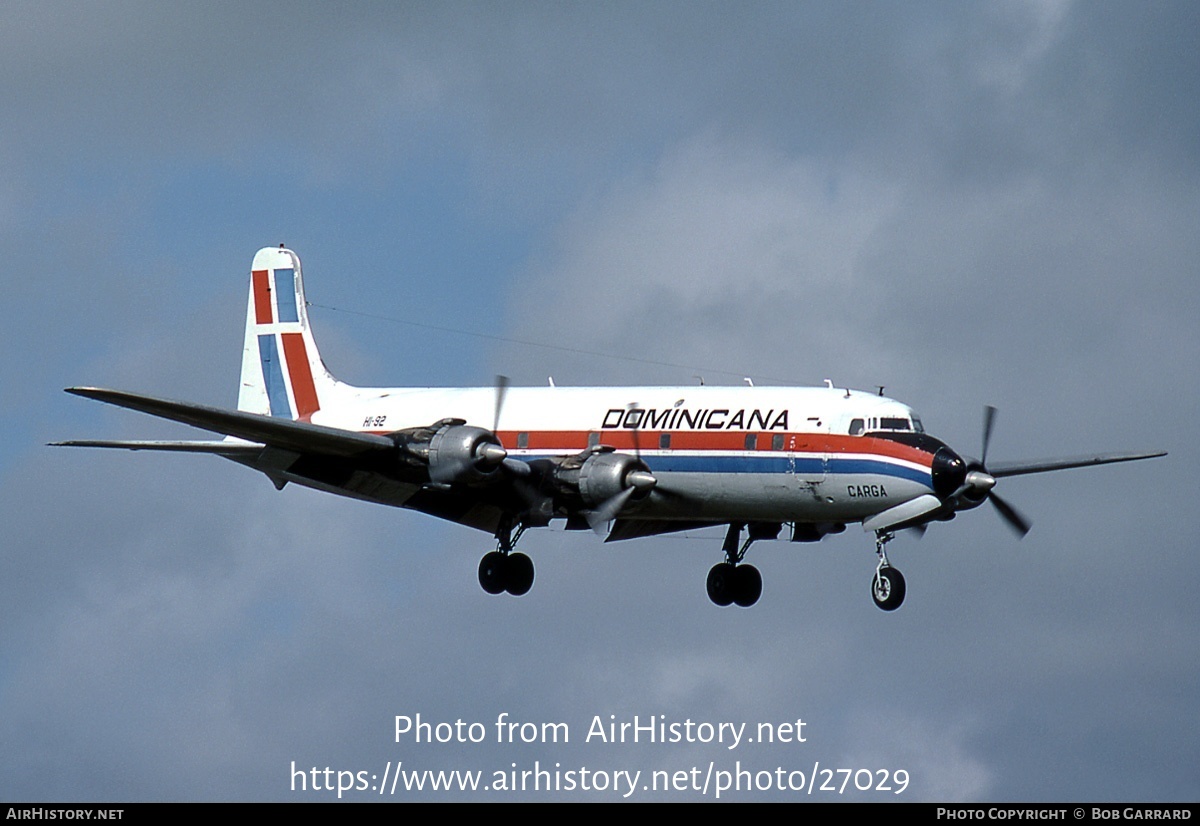 Aircraft Photo of HI-92 | Douglas DC-6B(F) | Dominicana | AirHistory.net #27029