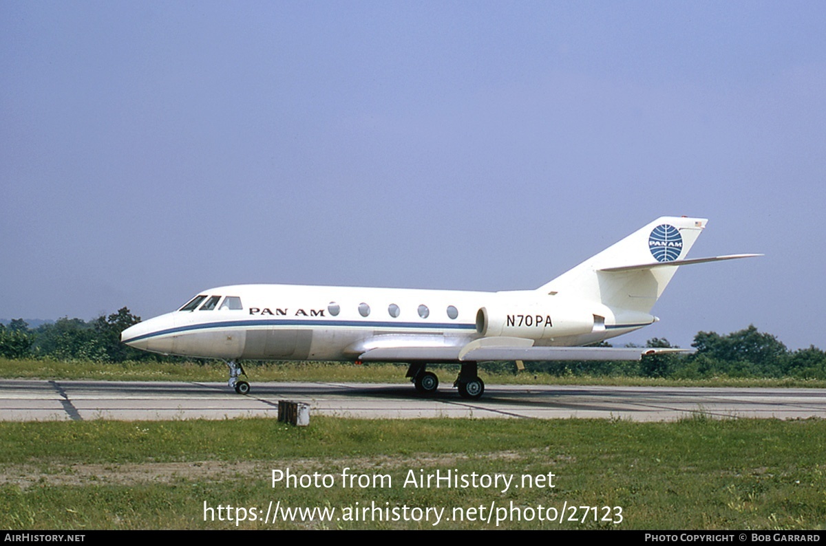 Aircraft Photo of N70PA | Dassault Falcon 20F | Pan American World Airways - Pan Am | AirHistory.net #27123