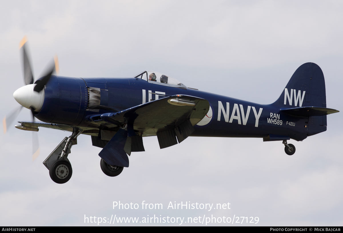 Aircraft Photo of F-AZXJ / WH589 | Hawker Sea Fury FB11 | Australia - Navy | AirHistory.net #27129