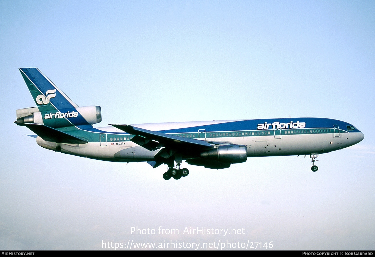 Aircraft Photo of N102TV | McDonnell Douglas DC-10-30CF | Air Florida | AirHistory.net #27146