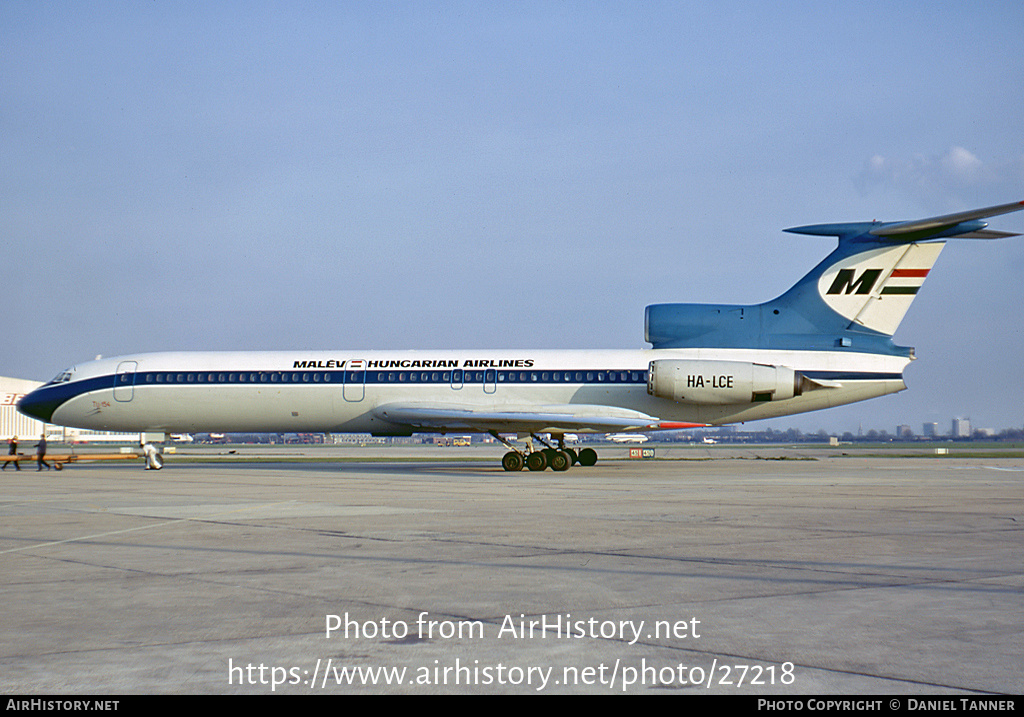 Aircraft Photo of HA-LCE | Tupolev Tu-154 | Malév - Hungarian Airlines | AirHistory.net #27218