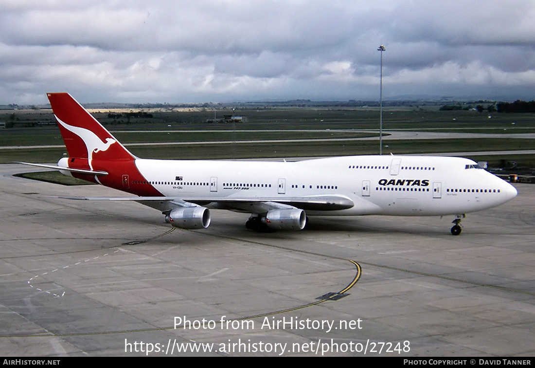 Aircraft Photo of VH-EBU | Boeing 747-338 | Qantas | AirHistory.net #27248