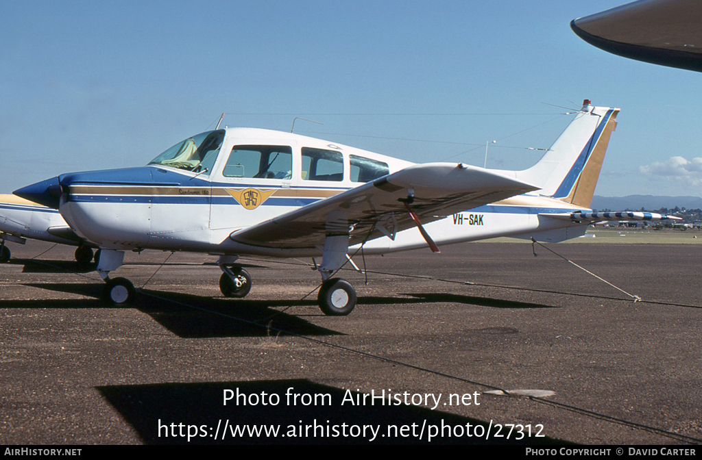 Aircraft Photo of VH-SAK | Beech C23 Sundowner 180 | Sunland Aviation Services | AirHistory.net #27312