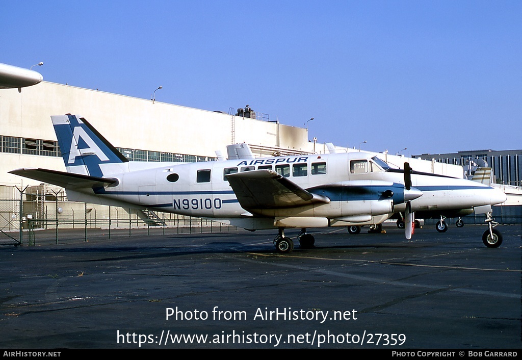 Aircraft Photo of N99100 | Beech 99 Airliner | Airspur | AirHistory.net #27359