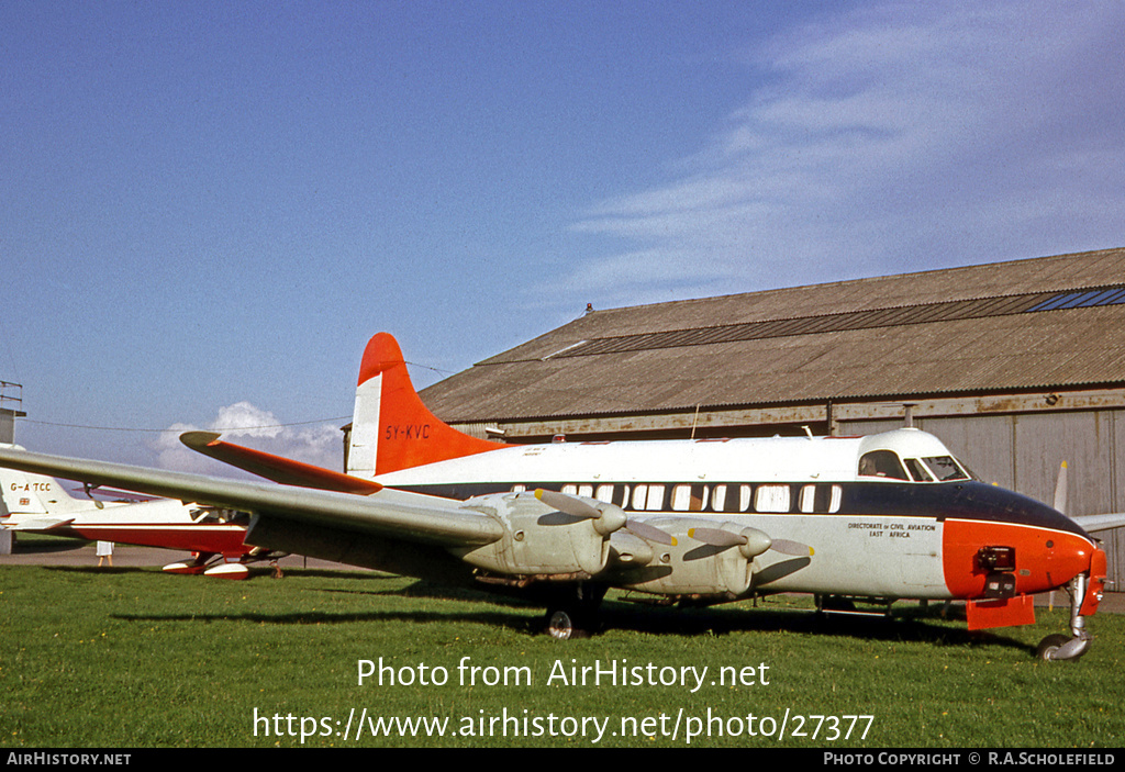 Aircraft Photo of 5Y-KVC | De Havilland D.H. 114 Heron 2E | Directorate of Civil Aviation - East Africa | AirHistory.net #27377