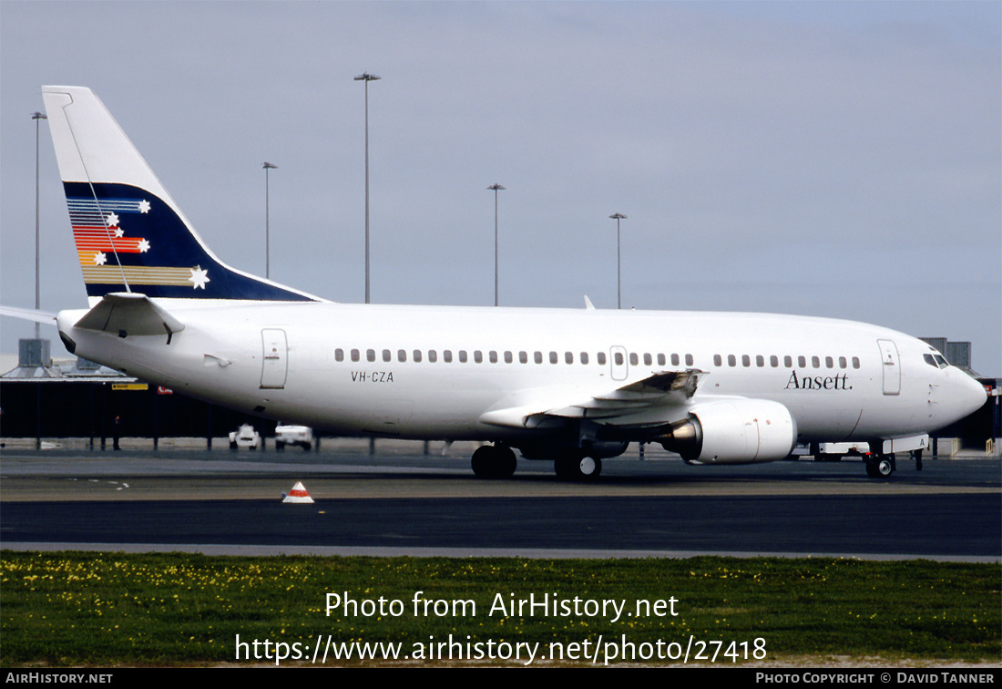 Aircraft Photo of VH-CZA | Boeing 737-377 | Ansett | AirHistory.net #27418