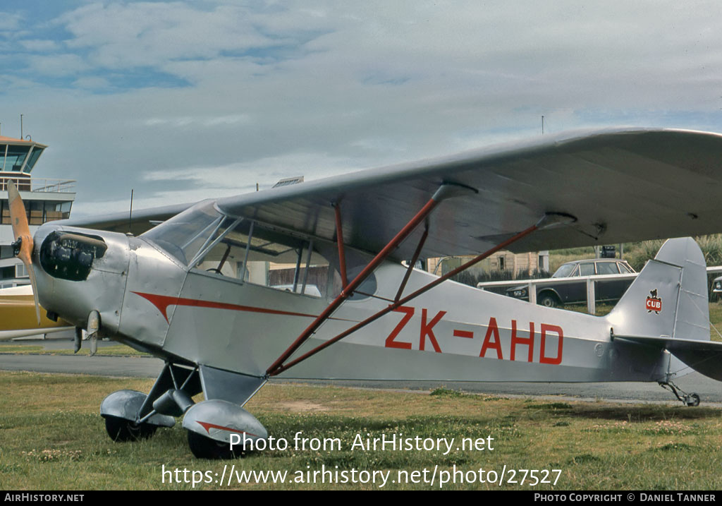 Aircraft Photo of ZK-AHD | Piper J-3C-50 Cub | AirHistory.net #27527