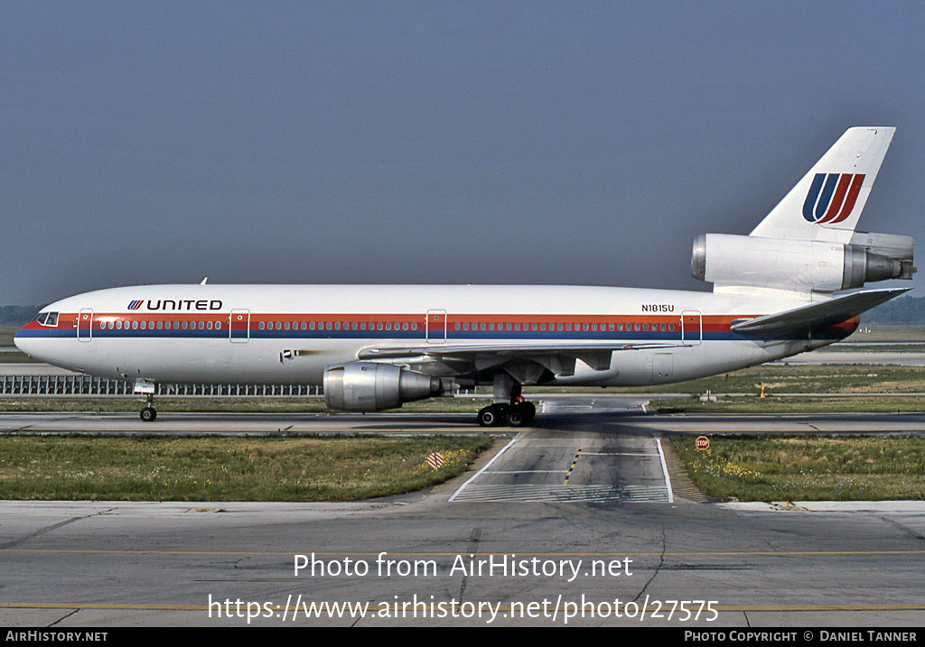 Aircraft Photo of N1815U | McDonnell Douglas DC-10-10 | United Airlines | AirHistory.net #27575